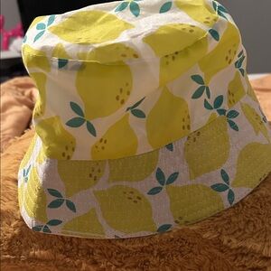 Lemon Print Kids Bucket Hat
